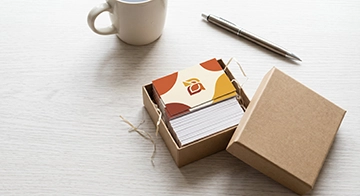 Printed business cards